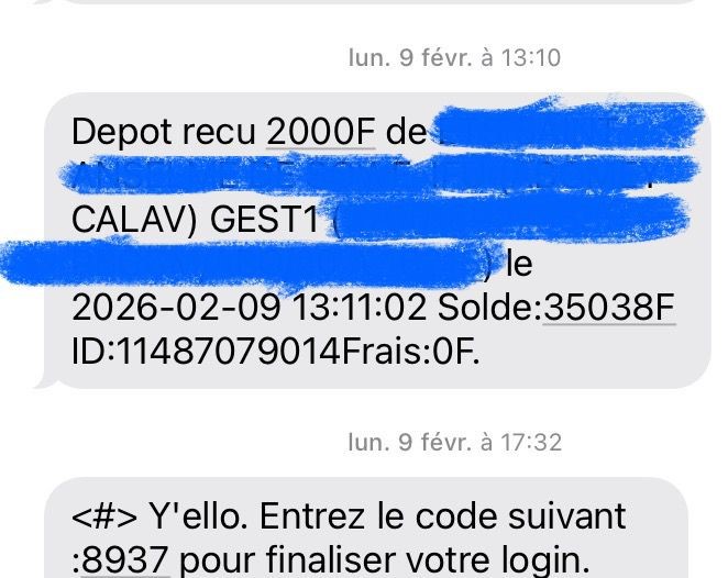 Preuve paiement MTN MoMo — Dépôt reçu
